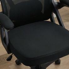 Ergonomic Mesh Office Chair With Adjustable Lumbar Support And Headrest – High-Back Executive Desk Chair For Home/Office - 黑色 - 查看 9