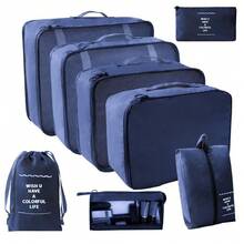 8pcs Lightweight Packing Cubes - Includes Shoe Bag, Clothes Organizer System Suitable For Backpack/Suitcase, Essential For College Dorm & Travel - Multicolor - View 14