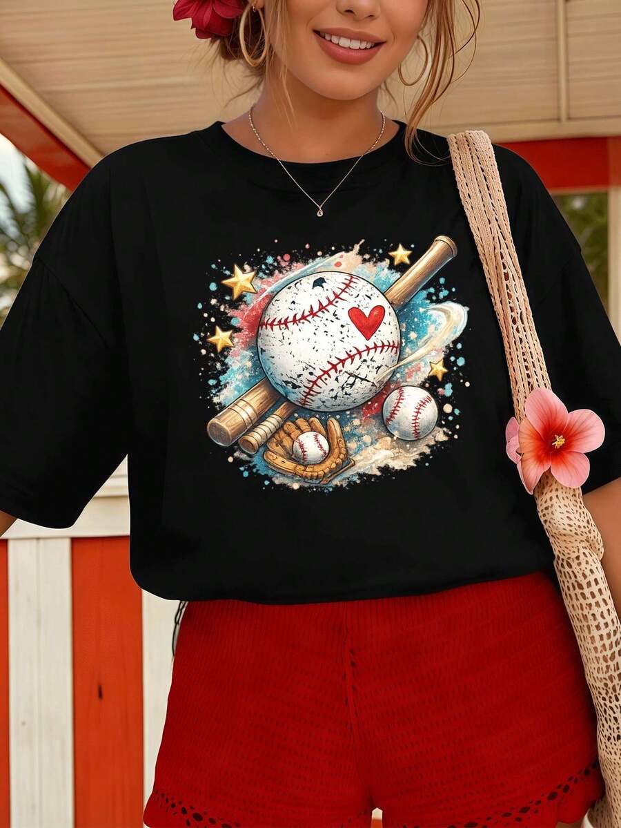 Women T-Shirts - Black - View 1