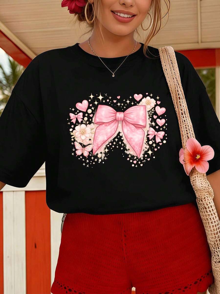 Women T-Shirts - Black - View 1