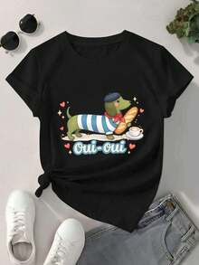 Women T-Shirts - Black - View 2