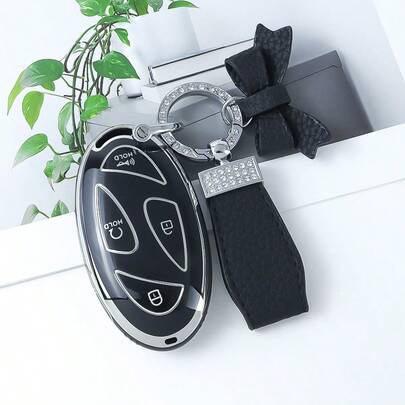 Ốp chìa khóa TPU phù hợp với các mẫu xe Ioniq 6, Grandeur, GN7, KONA, Elantra, Sonata đời 2023-2024, bền bỉ, chống rơi vỡ, chống bụi, cao cấp và tinh tế, phù hợp cho nữ giới.