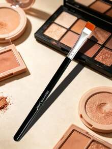 Princess Rose 1支扁平遮瑕刷，超薄精准粉底遮瑕化妆刷工具 - 黑色 - 查看 6