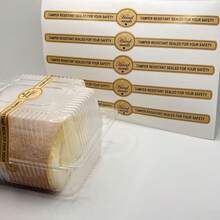 50张棕色布丁贴纸，10张卡其色手工无胶贴纸，食品烘焙礼品封口贴纸，节日标签，纸杯蛋糕封口贴纸，适用于面包店、便利店、零售店、超市、蛋糕店、奶茶店等，亦可用于剪贴簿制作。 - 圖案 - 查看 6