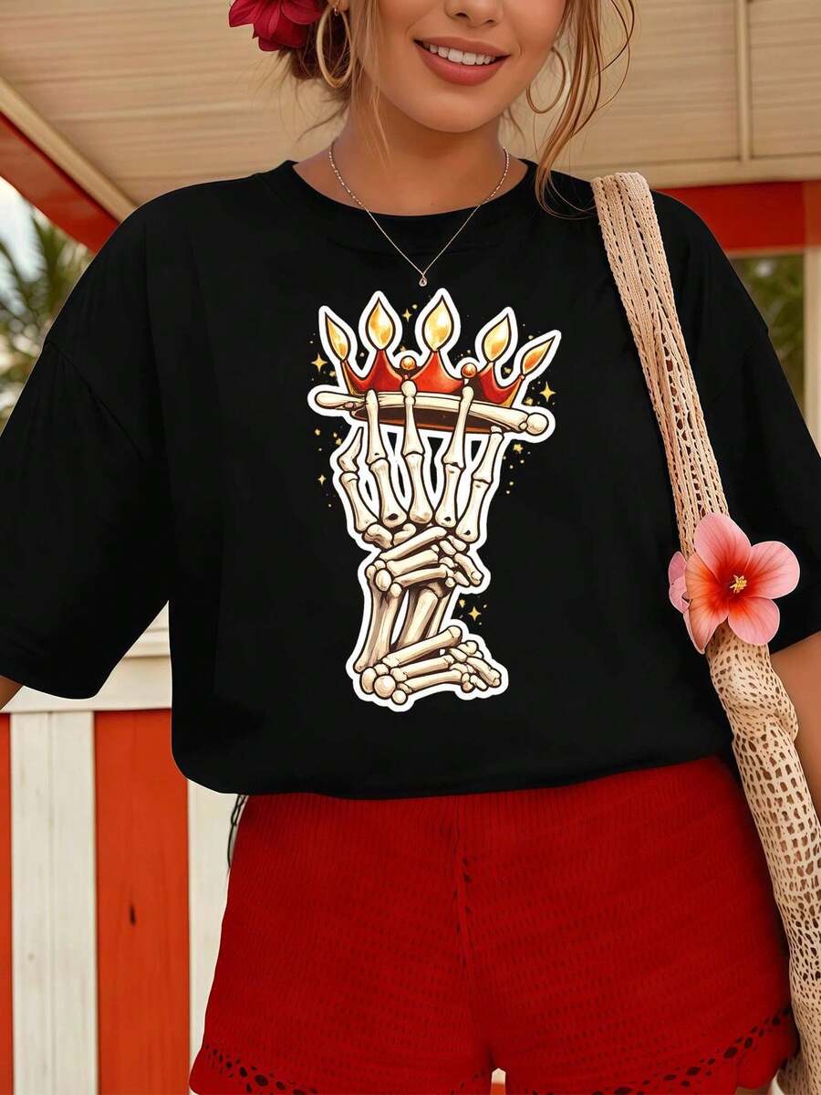 Women T-Shirts - Black - View 1