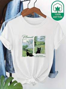 Women T-Shirts - Black - View 10