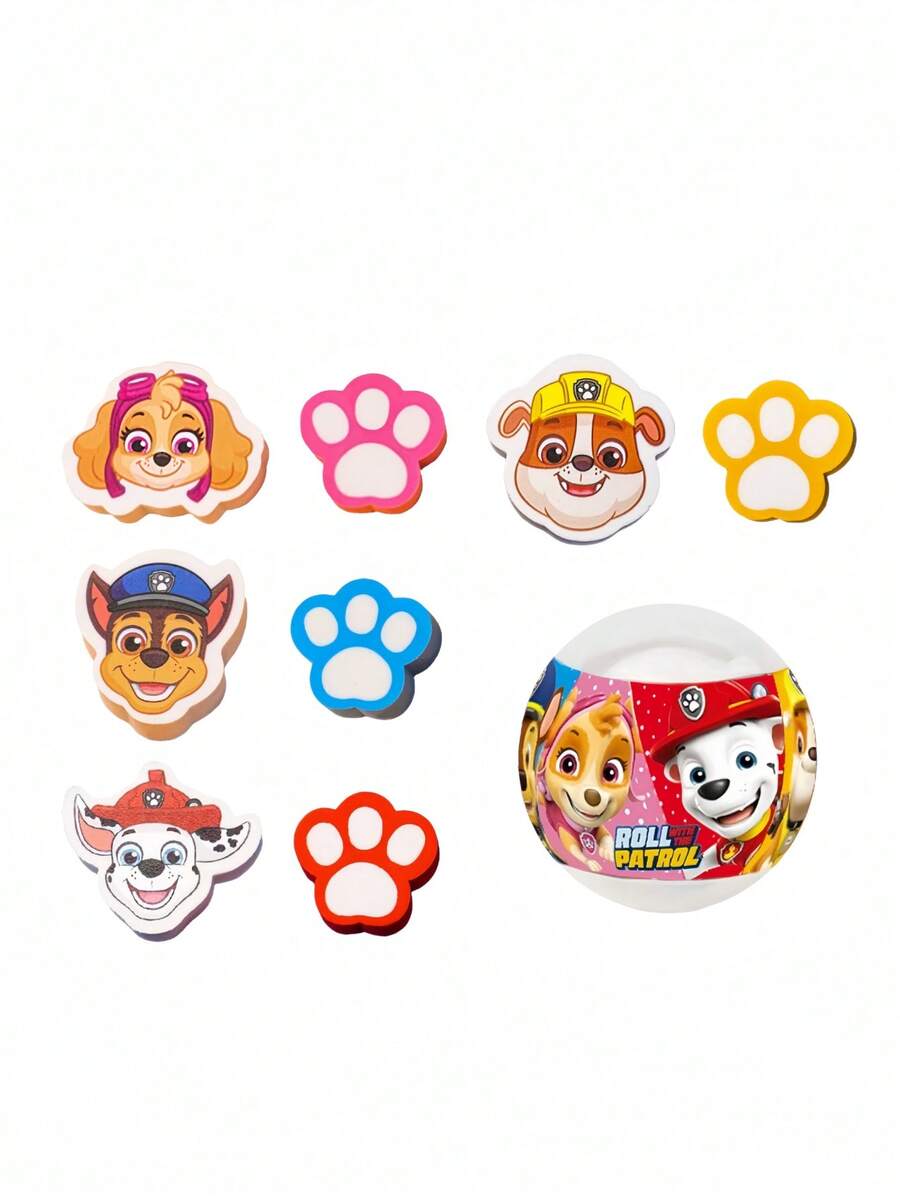 Paw Patrol 汪汪队立大功儿童文具橡皮擦创意卡通扭蛋学生低残留橡皮擦套装 - 彩色 - 查看 1