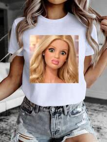 Women T-Shirts - [White] - View 12