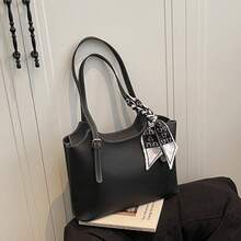 Bolso bandolera de cuero genuino 2026, diseño minimalista para uso diario. Bolso tote 2026 con nueva textura vintage, bolso de gran capacidad para el otoño, versátil bolso de hombro vintage para mujer. - marrón - Ver 1