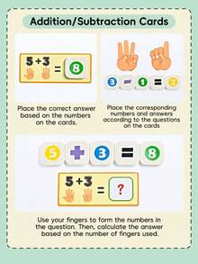 Tactile Finger Counting Math Toy Suitable For Toddlers, Montessori Board For Learning Addition And Subtraction Through Touch, Preschool Learning Activity For 3-5 Years Old, Kindergarten STEM Education Set - Multicolor - View 10