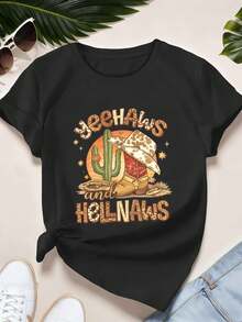 Women T-Shirts - Black - View 2