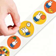 MIFFY 500张全新高颜值可爱兔子卷贴纸，可爱小兔子贴纸，手机贴纸，冰箱贴纸，电脑贴纸，派对装饰贴纸，生日礼物，家庭礼物，给朋友的小惊喜，开学礼物首选 - 彩色 - 查看 4