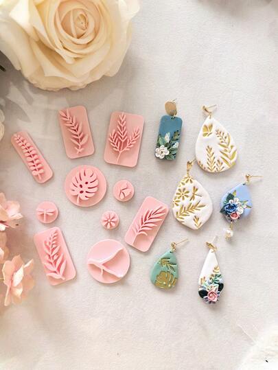 Forest-Themed Plants And Animals Polymer Clay Cutter Mold With High Precision Diy Handcrafted Clay Mold Tools, Precision Knife Molds - Craft Supplies - Perfect Gift For Diy Enthusiasts