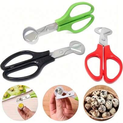 Stainless Steel Knife For Cutting Quail Eggs, Multipurpose Scissors Suitable For Bird And Pigeon Eggs, Portable And Durable Food Processing Tool