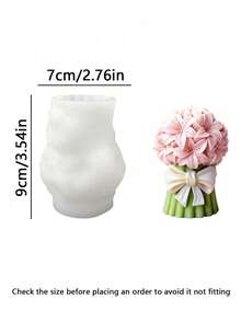 3D鬱金香花束與百合矽膠蠟燭模具，浪漫花卉模具適用於香氛蠟燭、手工皂、石膏與樹脂工藝，適合復活節、婚禮與居家裝飾 - A - 查看 7
