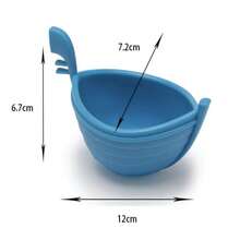 Eggondola Silicone Egg Poacher, Cute Gondola Shape Egg Cooker, Non-Stick Microwave/ Stovetop Egg Maker For Perfect Poached Eggs, Fun Kitchen Gadget For Breakfast - Blue - View 4