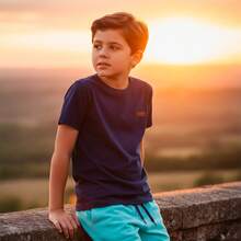 4-Piece Assorted Children's Summer Outfit For Boys - 2 Sets - Includes 2 T-Shirts + 2 Shorts - Nền tảng - Xem 4