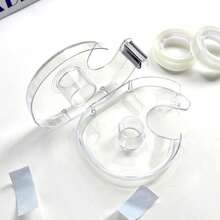 Dispensador de cinta transparente, adecuado para uso en oficina, hogar y escuela. Duradero y confiable, fácil de rellenar, almacenamiento conveniente, siempre listo para usar. Bienvenido a comprar. - Múltiples estilos - Ver 4