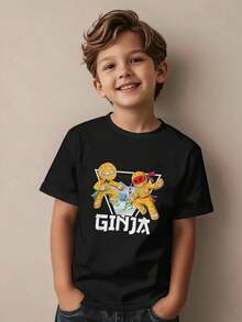 T-shirts för pojkar under 18 år - Svart - Visa 3