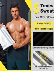 1PC 2026 New Summer Waist Trainer Belt For Men, Sweat Enhancing Waist Trimmer, Fat Burning Sweat Belt, Sauna Effect Waist Shaper, Sweat Resistant PU Belt For Outdoor Running, Cycling & Fitness Workout - Multicolor - View 4