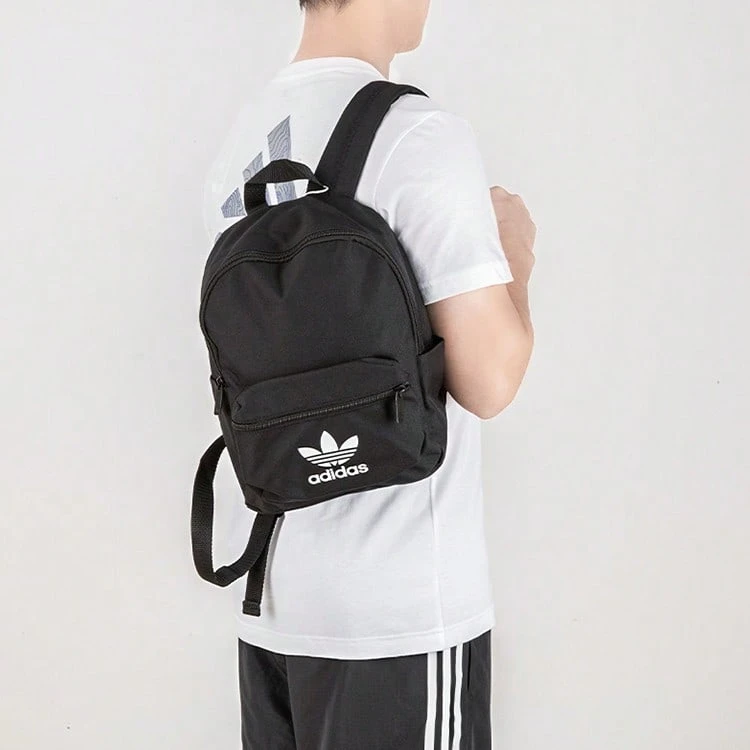 Tas Ransel Adidas Originals Trefoil All-Match Logo Polyester, Tas Kasual Pelajar Unisex, Hitam GD4575 - GD4575 - View 1