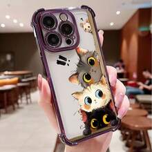 2026Una funda para teléfonoShockproof Phone Case, Gatos Rata Sorpresa, for  17/16/15/14/13/12/11.La opción preferida por su estilo y como regalo.Adecuado para uso diario y como un regalo bien pensado. - Dorado - Ver 4