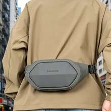Men's Hard Shell Chest Bag, Functional Cycling Messenger Bag, Commuting Sports Casual Waist Pack - Multicolor - View 7