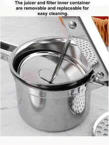 4pcs Potato Masher, Fruit Juicer, Suitable For Kitchen Tools, Mother's Day, Christmas, New Year Gifts - Multicolor - View 7