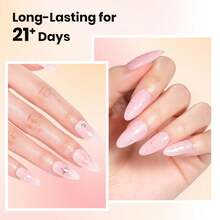 6PCS 15ML Beetles Rubber Base Gel Set, 5-In-1 Builder Base Coat, Pink Peach Nude Gel Nail Polish Kit, Apex Strengthening Flexible Gel, Soak Off UV LED Gel For Natural Nails - 6 Colors Clear Rubber Base Gel Set - 查看 7