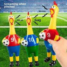 2026 New World Cup Star Style Screaming Chicken Squeaky Toy, Stress Relief Squeeze Toy For Pets And Boredom Relief - one-size - View 2