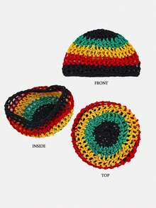 1 chiếc mũ đội tóc giả kiểu Jamaica Dreadlock mới, unisex, phù hợp cho cả mặc hàng ngày và dự tiệc. - Nhiều màu - Xem 3