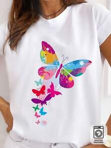 Women T-Shirts - [White] - View 2
