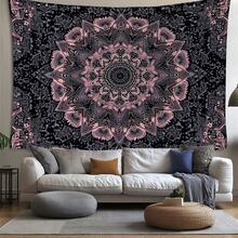 Tranh treo tường Mandala hình con công phong cách Hippie Bohemian, Bộ đồ giường ngủ - Nhiều màu - Xem 10