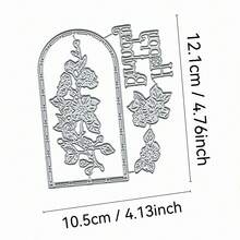 1pc Creative Flower Shaped Metal Cutting Mold, Suitable For Scrapbooking And Handicrafts, DIY Embossing Template, Handmade Greeting Cards And Gift Cards Making Tool - A - View 8