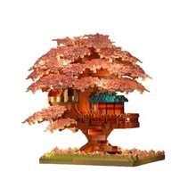 Pink Cherry Blossom Tree House Micro Blocks Model Cherry Building Blocks Set With LED Bricks Architecture Kit Cherry Blossom Tree Building Set For Adults And 14+ 2151 Pieces - As Pic - View 8