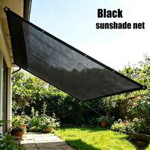 Shade Net, Shade Cloth, Solar Shade Curtain, Shade Sail, Shade Curtain, Shade Net, Suitable For Yard, Farm, Pavilion, Patio, Plant Insulation Net, Balcony, Garage, Lawn, Wall, Outdoor Activities, Privacy Screen, Fence, Awning - Black Sunshade Net - View 22