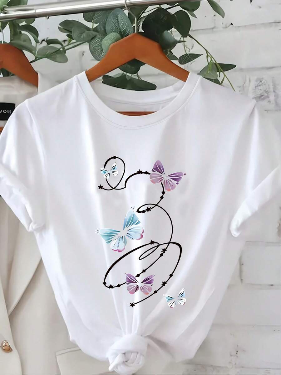 Women T-Shirts - [White] - View 1