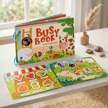Reusable Sticker Books - Farm Alphabet, Ocean And Numbers Quiet Books, Suitable For Children - Vibrant Educational Interactive Books - Ideal Christmas Or Halloween Gift - Multicolor - View 3