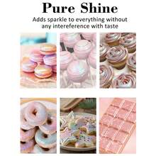 11 Colors Edible Glitter For Cocktails, Easter Decorations Luster Dust Edible, Shimmer Dust, Edible Glitter Powder For Drinks, Easter Eggs, Candy, Baking, Strawberries, Cupcakes, Cookies - Multicolor - View 3