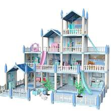 Juguetes para casas de muñecas Juguetes para la casa de las niñas Contiene e iluminación - Azul 14 Habitaciones+2 muñecas+Luz GTIN - Ver 11