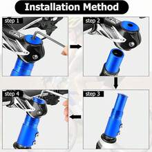 1pc New Bicycle Headset Riser, Adjustable Handlebar Height Extender, Universal Bike Accessory - Multicolor - View 8
