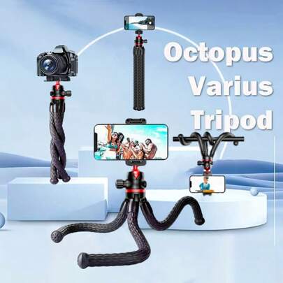 Giá đỡ điện thoại hình bạch tuộc, gậy selfie không dây, chân máy ảnh, gimbal chụp ảnh, giá đỡ điện thoại phát trực tiếp ngoài trời để phát trực tiếp, vlog, họp mặt gia đình, quay phim tiệc Giáng sinh, chụp ảnh selfie cầm tay, hoạt động ngoài trời, phỏng vấn. Tương thích với điện thoại và Android, lý tưởng cho kỳ nghỉ hè, du lịch, hoạt động ngoài trời, gậy selfie phát trực tiếp.