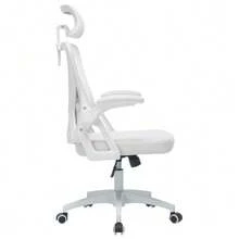 Ergonomic Mesh Office Chair With Adjustable Lumbar Support And Headrest – High-Back Executive Desk Chair For Home/Office - 白色 - 查看 9
