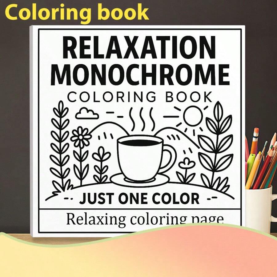 1本单色素描本，只需1支黑色笔即可开始创作，休闲娱乐，放松身心，缓解压力，享受绘画的乐趣，是消磨时间的好选择，也可作为礼物赠送（不含笔）。 - 單件 - 查看 1