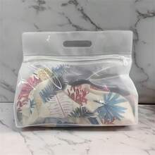 1/3 Stück Nass-/Trockentrennung Schwimmbeutel - Robuster Kunststoff Schwimmbad Aufbewahrungsbeutel mit Reißverschluss, Badeanzug Organizer Tasche, geeignet für Bademode, Kleidung, Reiseutensilien - tragbares rechteckiges Design, ideal für Strand, Pool, Fitnessstudio, Urlaub - A - Übersicht 8