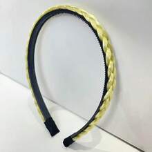 1件裝女款優雅魚骨編織髮箍，極簡防滑純色髮飾，適合春夏派對，髮飾配件 - 彩色 - 查看 8