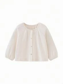 mini bala Little Tree Shade Girls Cotton Summer Air-Conditioning Jacket, Soft & Breathable 2026 - Ivory - View 4