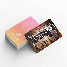 92张TWICE周边卡片（60张卡片+32张贴纸），双面LOMO卡片，贺卡，书签，节日礼物，圣诞礼物 - 彩色 - 查看 5