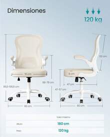 SONGMICS Home Office Chairs - Light Milk Coffee - View 3