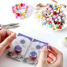 QIAO 50码 0.3毫米 无弹力串珠线 米珠绳 尼龙线 绣线 DIY饰品制作配件 - Jewelry Making Supplies - 查看 3